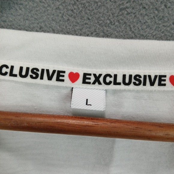 Exclusive Shirt Womens Large Multicolor Abstract Paint Print V Neck Casual - Picture 3 of 6